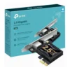 TP-Link 2.5 Gigabit PCI Express Network Adapter, Low-Profile and Full-Height Brackets, Supports Windows 11/10/8.1/8/7, Windows Servers RS 2022/2019/2016/2012 R2/2012/2008 R2, Linux | TX201 – Main image TP-Link 2.5 Gigabit PCI Express Network Adapter, Low-Profile and Full-Height Brackets, Supports Windows 11/10/8.1/8/7, Windows Servers RS 2022/2019/2016/2012 R2/2012/2008 R2, Linux | TX201 – Main image