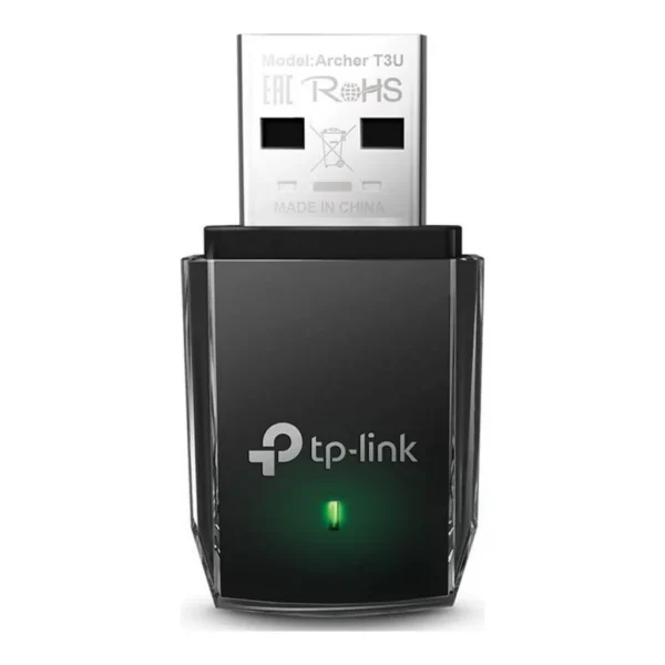 TP-Link AC1300 Archer T3U USB WiFi Adapter, Dual Band 2.4G/5G Wireless Adapter for PC/Desktop, MU-MIMO WiFi Dongle, USB 3.0, Compatible with Win11/10/8.1/8/XP & Mac OS X 10.9-10.14, Black | Archer T3U – Main image TP-Link AC1300 Archer T3U USB WiFi Adapter, Dual Band 2.4G/5G Wireless Adapter for PC/Desktop, MU-MIMO WiFi Dongle, USB 3.0, Compatible with Win11/10/8.1/8/XP & Mac OS X 10.9-10.14, Black | Archer T3U – Main image