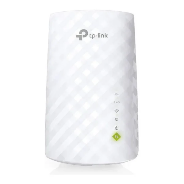 TP-Link AC750 Dual Band Wi-Fi Range Extender, 2.4GHz & 5GHz, 3x Internal Antennas, Up to 750Mbps Data Rate, 6.5W Power Consumption, Universal Compatibility, White | RE220 – Main image TP-Link AC750 Dual Band Wi-Fi Range Extender, 2.4GHz & 5GHz, 3x Internal Antennas, Up to 750Mbps Data Rate, 6.5W Power Consumption, Universal Compatibility, White | RE220 – Main image