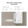 TP-Link Archer RE235BE BE3600 Dual-Band WiFi 7 Range Extender, 3.6Gbps Wireless Signal Booster, Multi-Link Operation (MLO), 2.5Gbps Ethernet Port, 4x External Antennas, White | RE235BE – Gallery image 4 TP-Link Archer RE235BE BE3600 Dual-Band WiFi 7 Range Extender, 3.6Gbps Wireless Signal Booster, Multi-Link Operation (MLO), 2.5Gbps Ethernet Port, 4x External Antennas, White | RE235BE – Gallery image 4