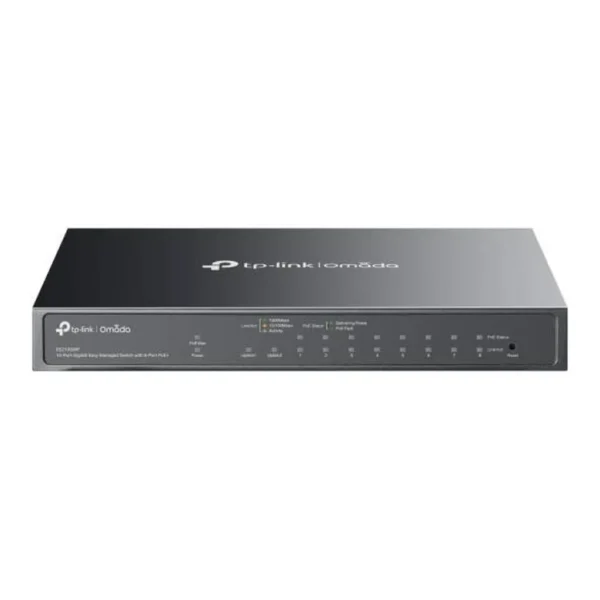 TP-Link Omada ES210GMP 10-Port PoE+ Switch – Main image TP-Link Omada ES210GMP 10-Port PoE+ Switch – Main image