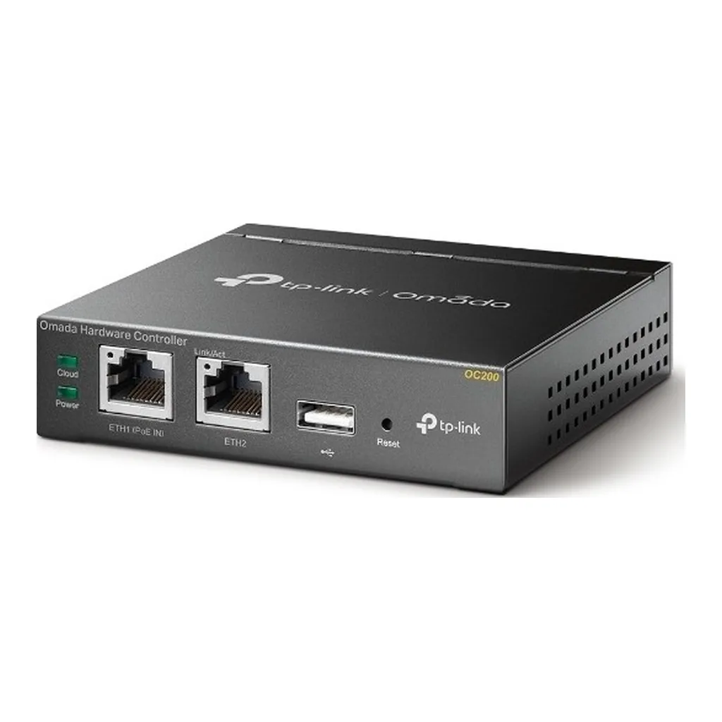 TP-Link Omada Hardware Controller, 2x 10/100Mbps Ethernet Port, 1x USB 2.0 Port, 1x Micro USB Port, Up to 100 Omada Access Points, 20 JetStream Switches, & 10 Omada Routers, Black | OC200 – Gallery image 1 TP-Link Omada Hardware Controller, 2x 10/100Mbps Ethernet Port, 1x USB 2.0 Port, 1x Micro USB Port, Up to 100 Omada Access Points, 20 JetStream Switches, & 10 Omada Routers, Black | OC200 – Gallery image 1