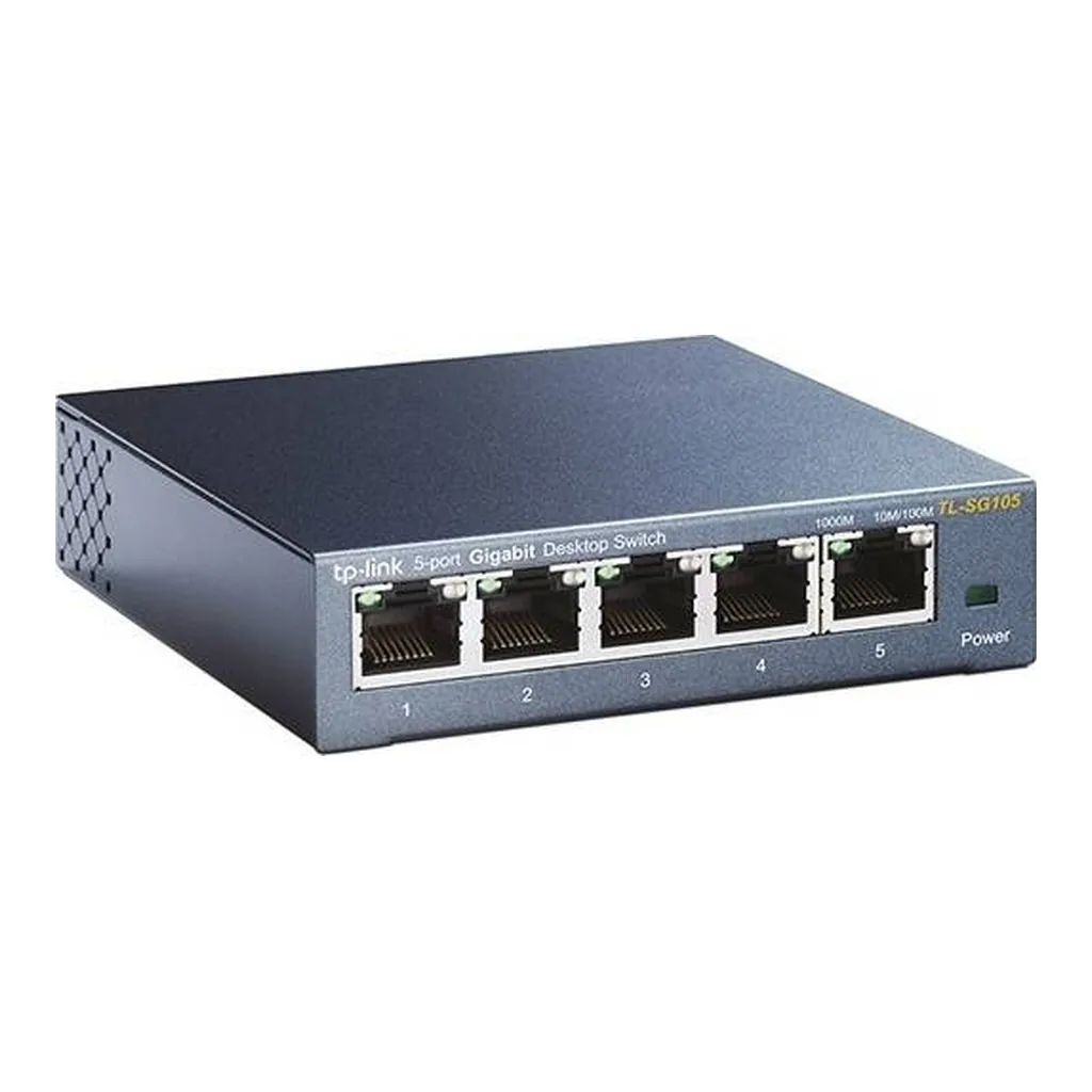 TP-Link TL-SG105 5-Port Gigabit Desktop Switch – Gallery image 1 TP-Link TL-SG105 5-Port Gigabit Desktop Switch – Gallery image 1