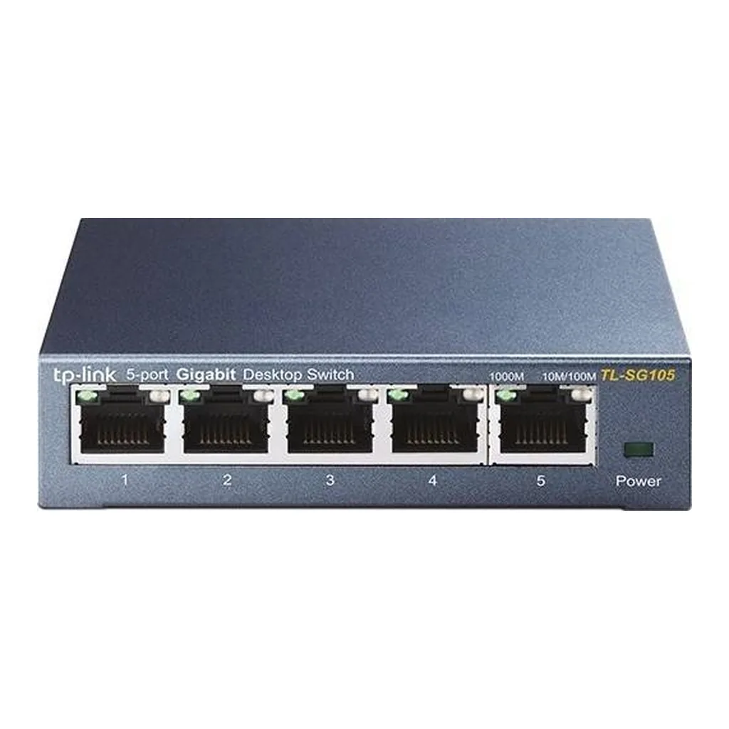 TP-Link TL-SG105 5-Port Gigabit Desktop Switch – Main image TP-Link TL-SG105 5-Port Gigabit Desktop Switch – Main image