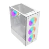 Twisted Minds Nova Mid Tower Gaming Case, ATX PC Case with ARGB Lighting & Tempered Glass Design, White | TM-NOVA-W – Gallery image 5 Twisted Minds Nova Mid Tower Gaming Case, ATX PC Case with ARGB Lighting & Tempered Glass Design, White | TM-NOVA-W – Gallery image 5