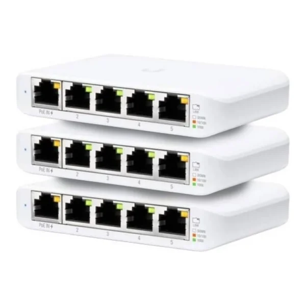 Ubiquiti UniFi Flex Mini 5-Port Switch (Pack of 3) – Main image Ubiquiti UniFi Flex Mini 5-Port Switch (Pack of 3) – Main image