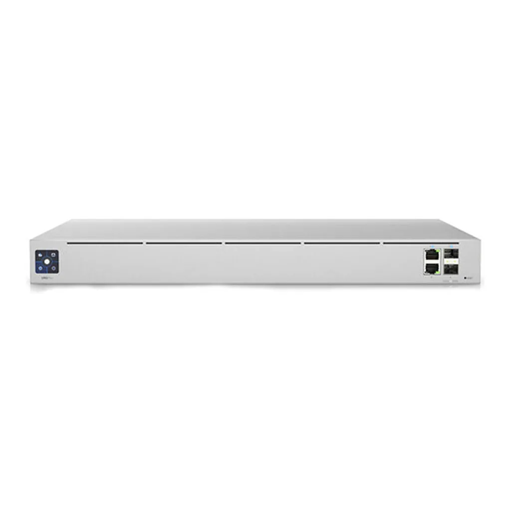 Ubiquiti UniFi UXG-Pro Next Generation Secure Gateway, 1.3" Touchscreen, 1.7GHz Quad-Core, Gigabit Ethernet, 10G SFP+ WAN Ports, DPI, IPS/IDS & Layered Firewall, Rackmount Design, Silver | UXG-Pro – Gallery image 1 Ubiquiti UniFi UXG-Pro Next Generation Secure Gateway, 1.3" Touchscreen, 1.7GHz Quad-Core, Gigabit Ethernet, 10G SFP+ WAN Ports, DPI, IPS/IDS & Layered Firewall, Rackmount Design, Silver | UXG-Pro – Gallery image 1