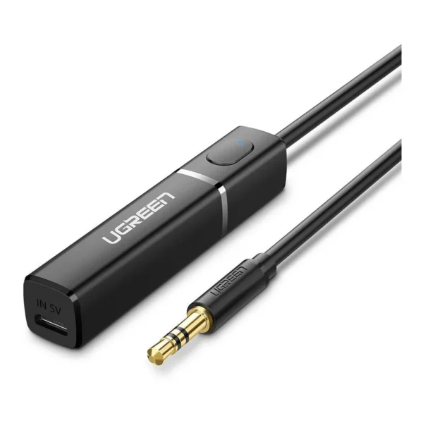UGREEN 40761 Bluetooth Transmitter Wireless Audio Music Adapter, 5.0 Bluetooth Version, 2.402-2.480 GHz Frequency Range, Up to 10m Range, 3.5mm Mini Jack, Black | 40761 | 50213 – Main image UGREEN 40761 Bluetooth Transmitter Wireless Audio Music Adapter, 5.0 Bluetooth Version, 2.402-2.480 GHz Frequency Range, Up to 10m Range, 3.5mm Mini Jack, Black | 40761 | 50213 – Main image
