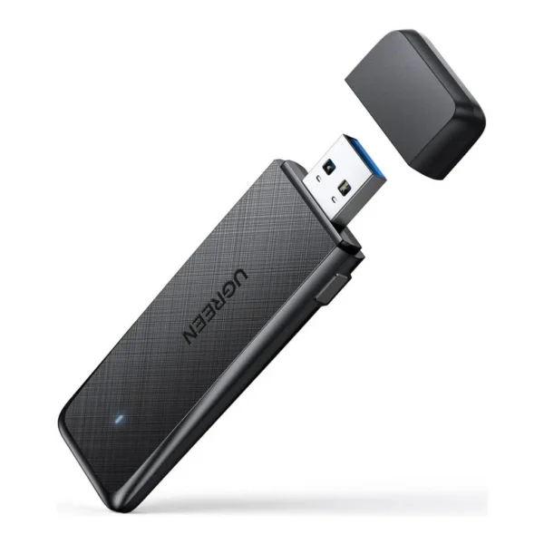 Ugreen CM492 AC1300 USB WiFi Adapter 5G 2.4G Dual Band USB 3.0 WiFi Dongle For Desktop PC, Up To 867Mbps Speeds, Mini Wireless Computer Network Adapter Compatible With Windows, Linux, Black | 50340 – Main image Ugreen CM492 AC1300 USB WiFi Adapter 5G 2.4G Dual Band USB 3.0 WiFi Dongle For Desktop PC, Up To 867Mbps Speeds, Mini Wireless Computer Network Adapter Compatible With Windows, Linux, Black | 50340 – Main image
