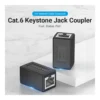 Vention Cat.6 FTP Keystone Jack Coupler, Minimum Attenuation, Metal Shielding Layer, Pins of Gold-Plated, Phosphor Bronze, Thickened PCB, 5 Pack, Black | IPVB0-5 – Gallery image 1 Vention Cat.6 FTP Keystone Jack Coupler, Minimum Attenuation, Metal Shielding Layer, Pins of Gold-Plated, Phosphor Bronze, Thickened PCB, 5 Pack, Black | IPVB0-5 – Gallery image 1