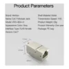 Vention CAT 7 Jack, 10G Tran, 50U Gold, Metal Shell, Full Cont Fast Trans, Metal Shield, Anti Int, 5-Pack, Gray | VDD-B04-H-5 – Gallery image 5 Vention CAT 7 Jack, 10G Tran, 50U Gold, Metal Shell, Full Cont Fast Trans, Metal Shield, Anti Int, 5-Pack, Gray | VDD-B04-H-5 – Gallery image 5