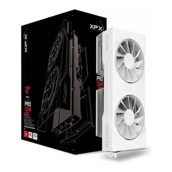 XFX Swift AMD Radeon RX 9060 XT OC Gaming Edition Graphics, 8GB GDDR6 128-Bit Memory, 3320 MHz Boost Speeds, 2048 Stream Processors, 20 Gbps Memory Cl – Main image XFX Swift AMD Radeon RX 9060 XT OC Gaming Edition Graphics, 8GB GDDR6 128-Bit Memory, 3320 MHz Boost Speeds, 2048 Stream Processors, 20 Gbps Memory Cl – Main image