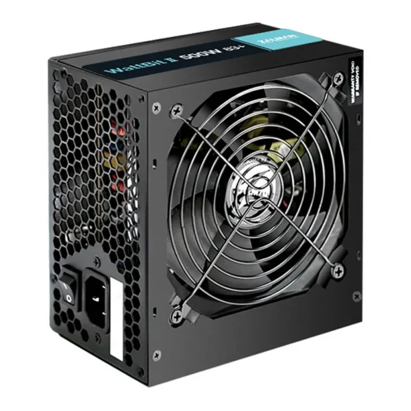 Zalman Wattbit II 500W Power Supply, Standard ATX Size, Sleeves Cable, Quiet 120 Fan, Honeycomb Ventilation, Non-Modular, RoHS Compliant, Black | ZM500-XEII – Main image Zalman Wattbit II 500W Power Supply, Standard ATX Size, Sleeves Cable, Quiet 120 Fan, Honeycomb Ventilation, Non-Modular, RoHS Compliant, Black | ZM500-XEII – Main image