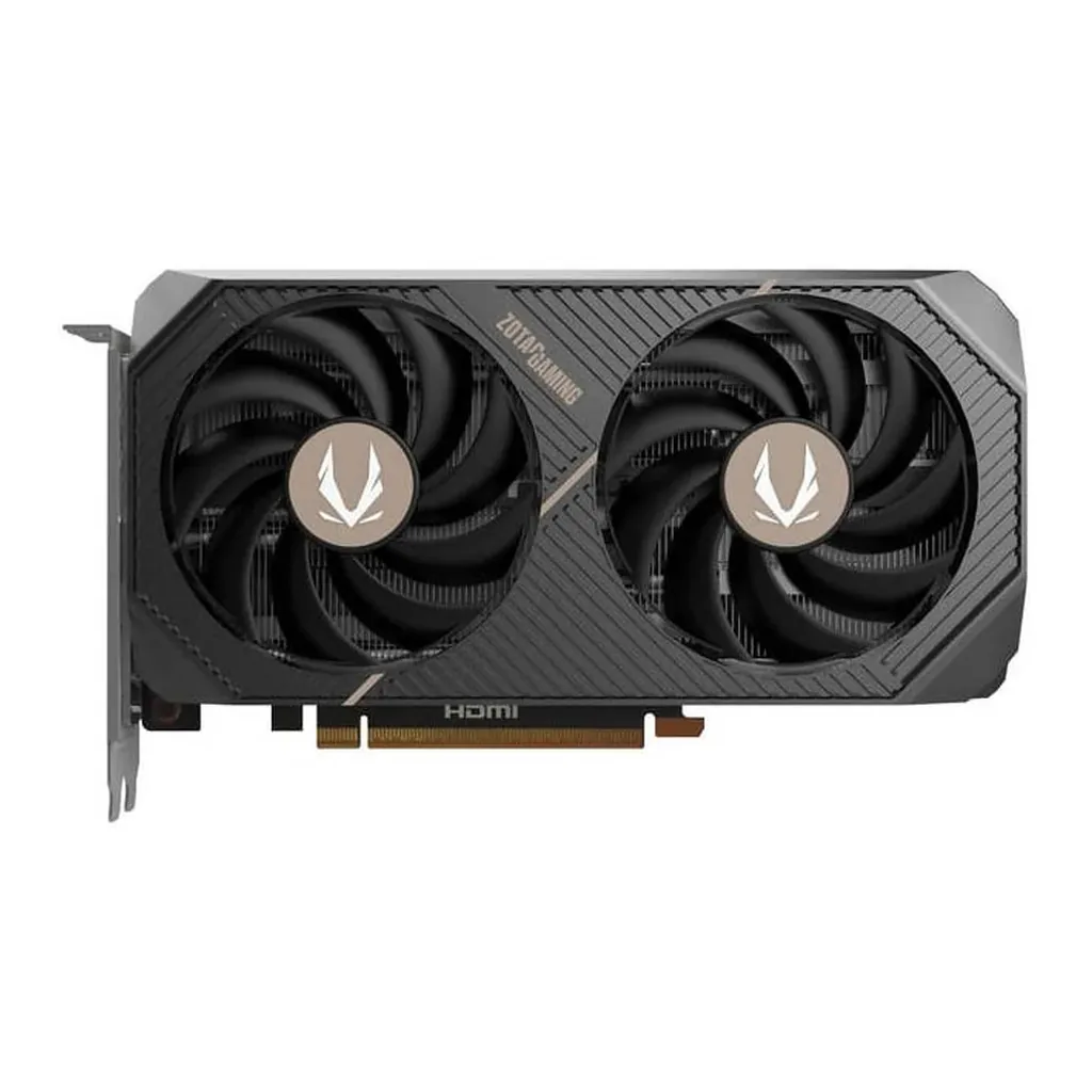 ZOTAC GAMING GeForce RTX 5060 AMP Graphics Card, 8GB GDDR7 128-Bit Memory, 2550MHz Engine Clock, 28 Gbps Memory Clock, 3840 CUDA Cores, PCI Express 5. – Gallery image 1 ZOTAC GAMING GeForce RTX 5060 AMP Graphics Card, 8GB GDDR7 128-Bit Memory, 2550MHz Engine Clock, 28 Gbps Memory Clock, 3840 CUDA Cores, PCI Express 5. – Gallery image 1