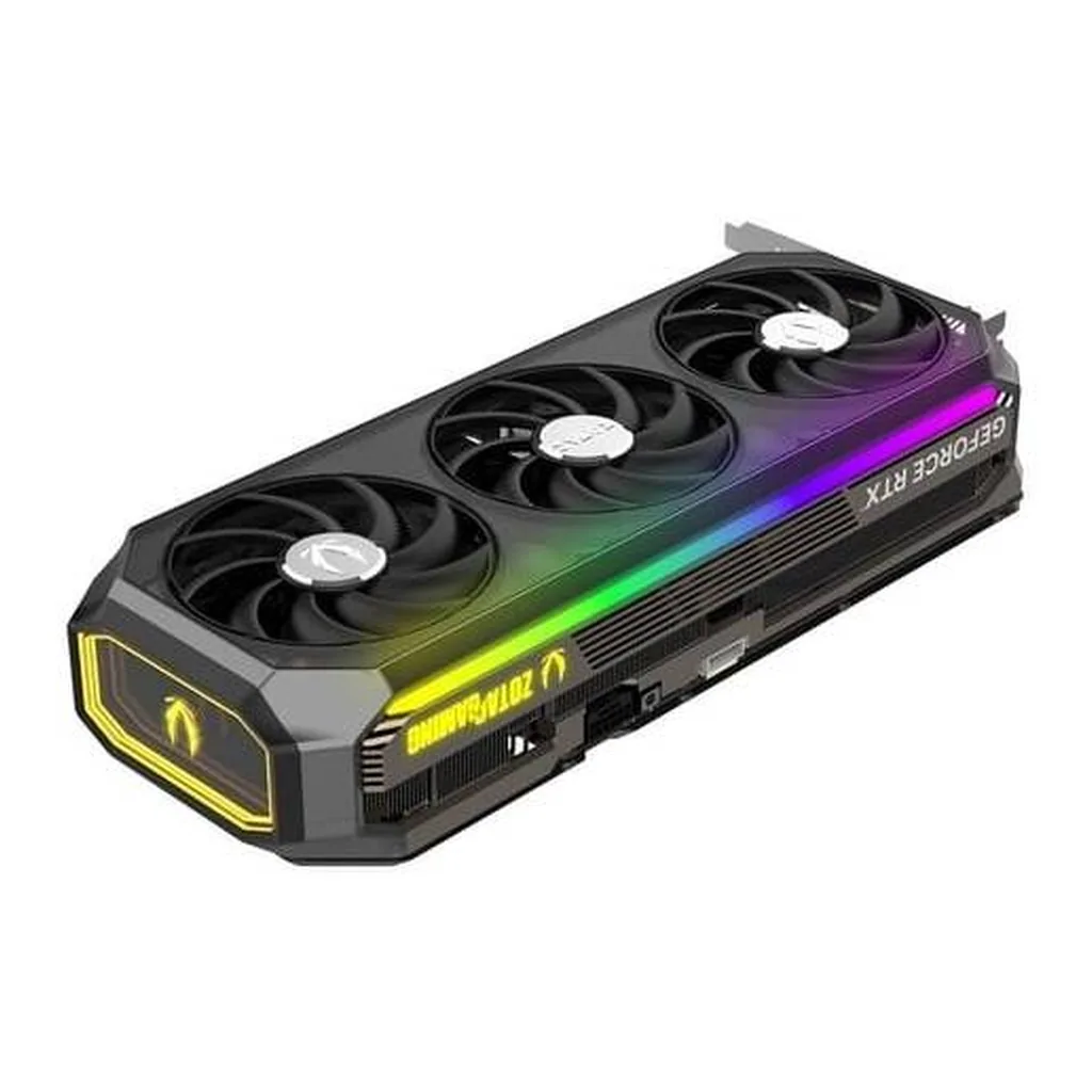 ZOTAC GAMING GeForce RTX 5080 AMP Extreme INFINITY Graphics Card, 16GB GDDR7 256-Bit Memory, 2670MHz Engine Clock, 30 Gbps Memory Clock, 10752 CUDA Cores, PCI Express 5.0 x16 – Gallery image 4 ZOTAC GAMING GeForce RTX 5080 AMP Extreme INFINITY Graphics Card, 16GB GDDR7 256-Bit Memory, 2670MHz Engine Clock, 30 Gbps Memory Clock, 10752 CUDA Cores, PCI Express 5.0 x16 – Gallery image 4