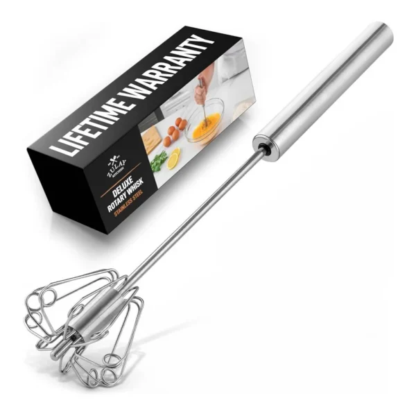 000596a9-ebcc-44a3-ab4b-35776ab07de5.jpg Zulay Kitchen - Stainless Steel Rotary Whisk - Silver