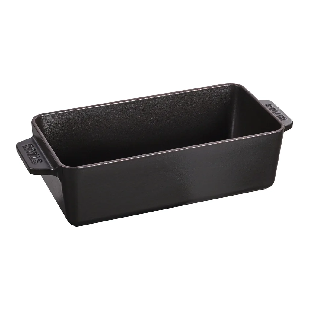 0068a868-158a-41a6-9abd-6eb75a87dd84.jpg Staub - Cast Iron 12.75-inch x 5.25-inch Loaf Pan - Matte Black