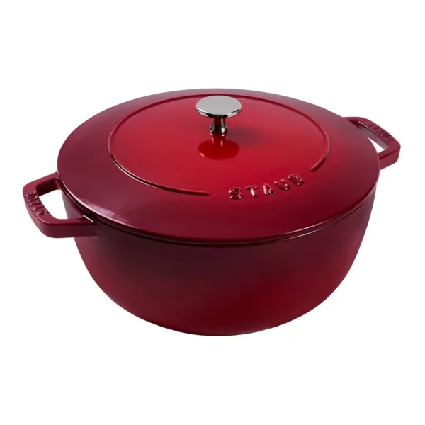 007fdc9c-9647-4311-b959-fc669811ca6b.jpg Staub - Cast Iron Essential French Oven, Dutch Oven, 5-quart, serves 5-6, Made in France - Cherry