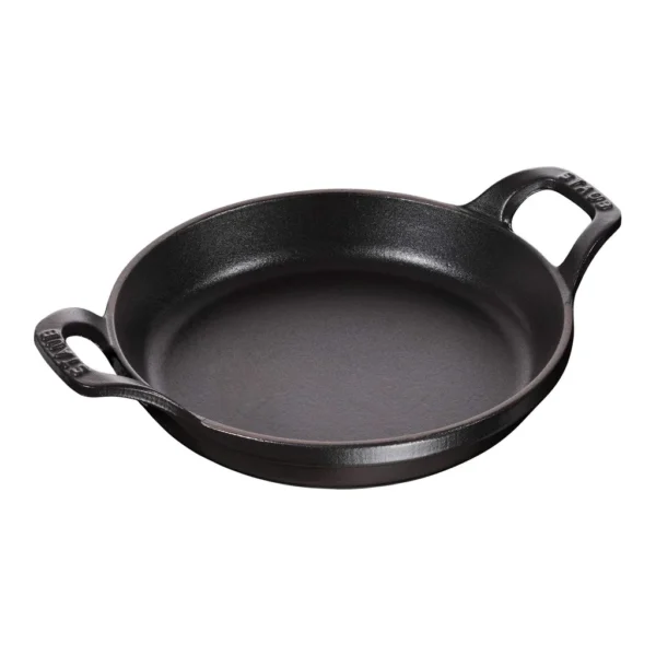 00e56656-f483-420a-bff6-defdaa95178f.jpg Staub - Cast Iron 4.5-inch Mini Round Gratin Baking Dish - Matte Black
