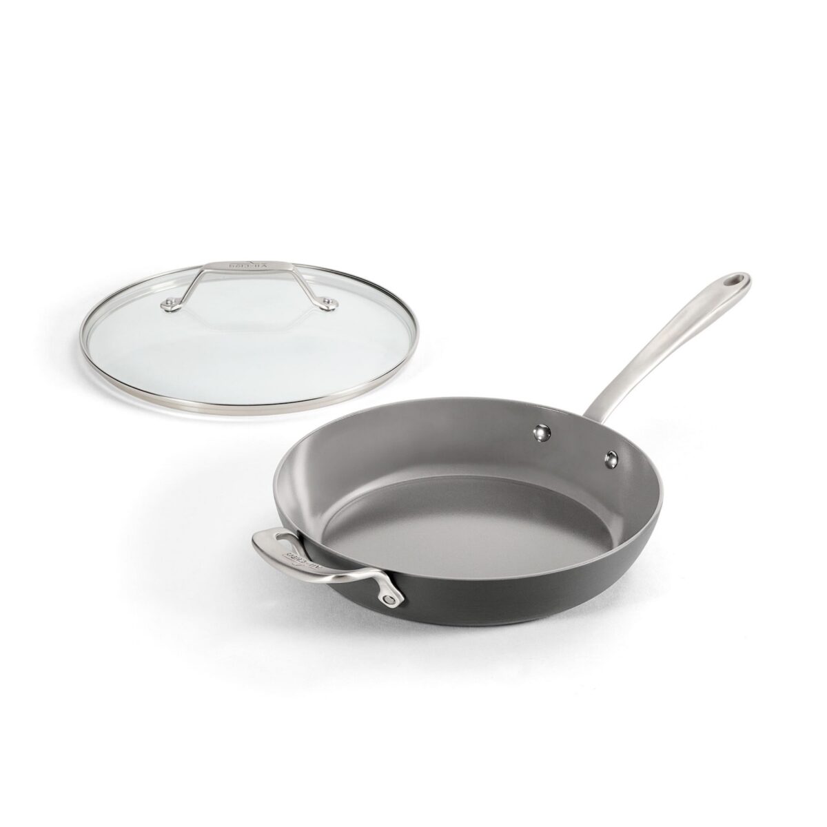 00f4c378-abc9-4140-bc4a-57f9e6e489d0.jpg All Clad - All-Clad 10.5" HA1® Ceramic Nonstick Fry Pan with Lid, Light - Gray