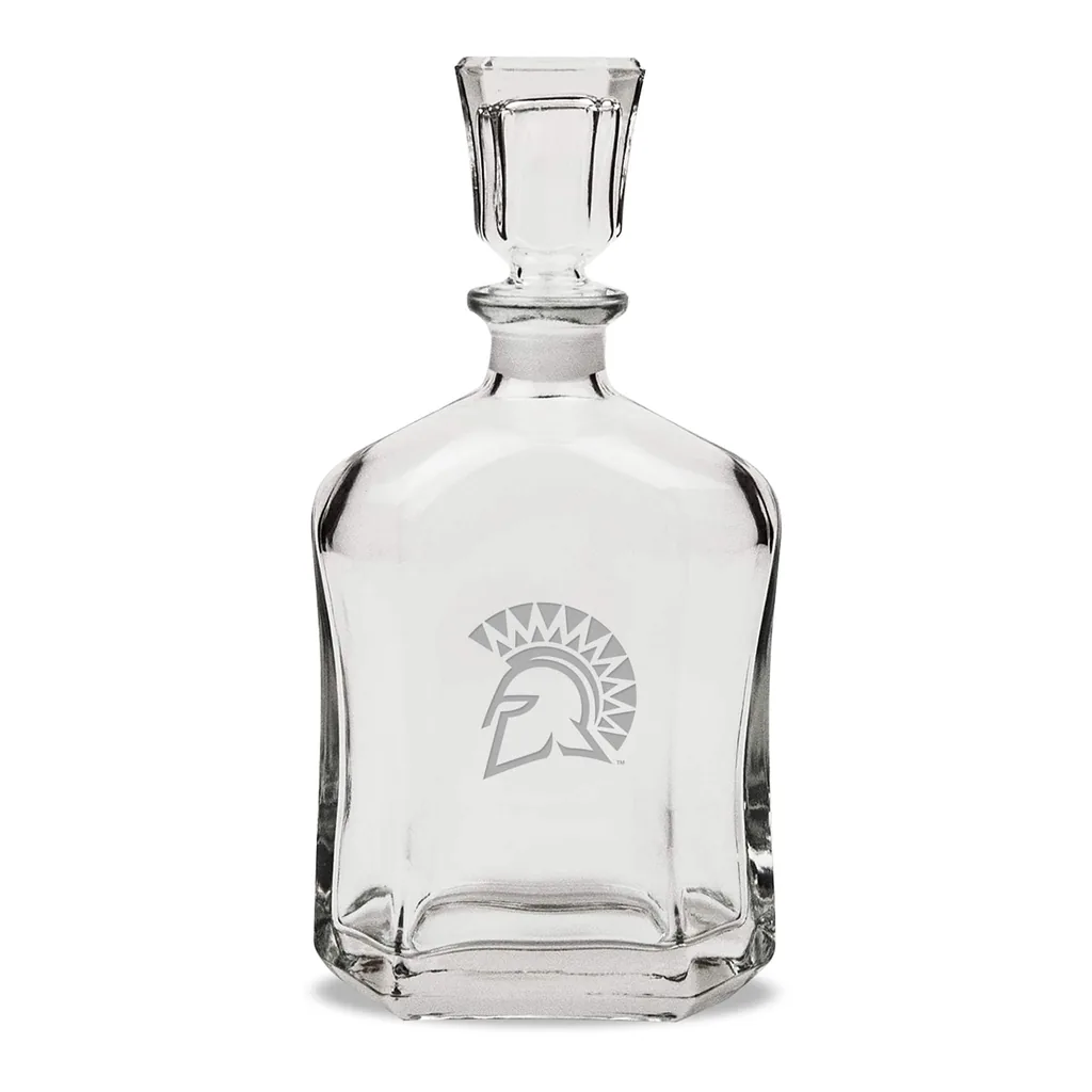 029e3d03-1f93-4f63-ad11-9761718e1c03.jpg Jardine - San Jose State Spartans 23.75oz. Crystal Whisky Decanter - Multicolor