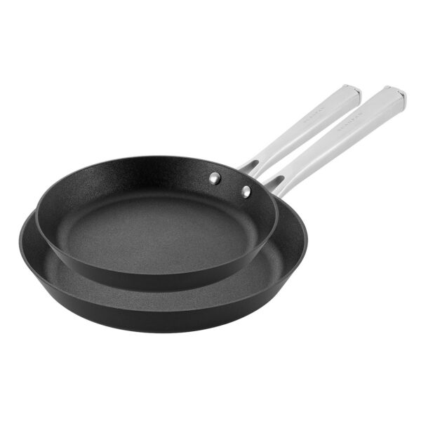 02e8a9ee-4967-4a3e-be83-59a2500b835d.jpg Scanpan - 70th Anniversary 2 Piece Skillet Set, 8-Inch and 10.25-Inch - Black