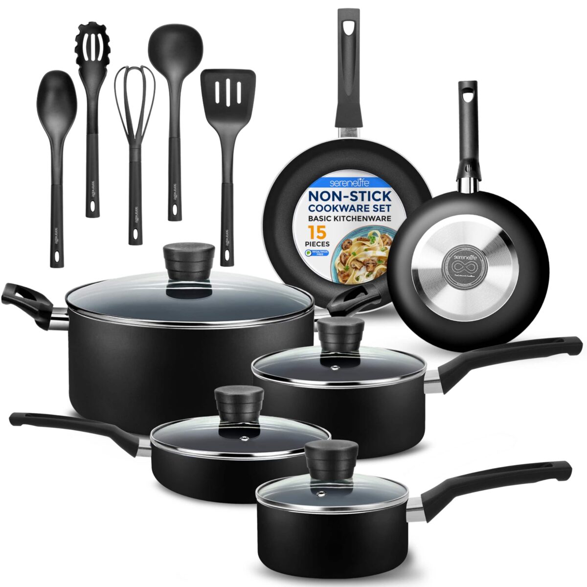 04a97956-2e87-4fd7-948a-3b476aa2a798.jpg SereneLife - Kitchenware Pots & Pans Basic Kitchen