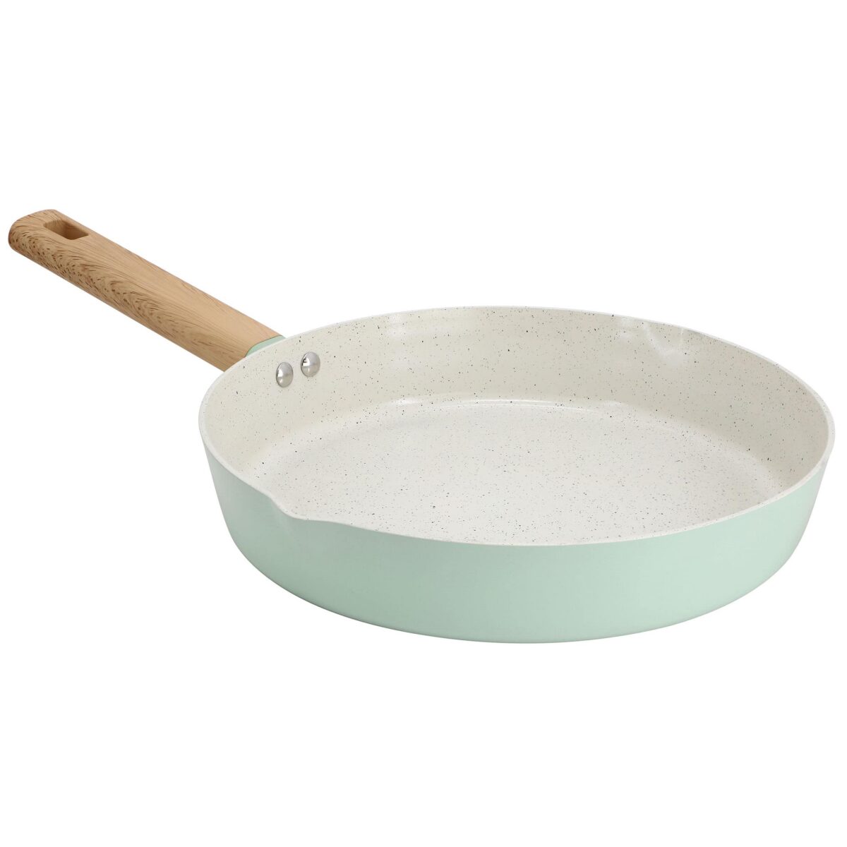 059ad882-cb41-4fb7-bbea-3efe6b011478.jpg Gibson - Home Marbleton Ceramic Nonstick Alumium 9.5 Inch Frying Pan - Mint