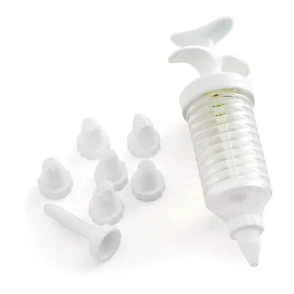 05ae0c3c-7e83-4b7c-b23a-a434677df395.jpg Norpro - Cupcake Injector/Decorating Icing Set, 9-Piece, Stainless Steel Tips - White