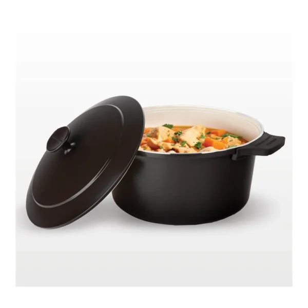 061ee76b-e6d1-4beb-b61f-864eb86928e5.jpg Gotham Steel - 5 Quart Nonstick Lightweight Dutch Oven with Self Basting Lid - Dark Roast