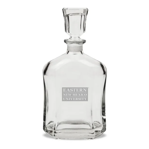 0641dfc4-9cef-463f-a7bb-0c7affc90ee1.jpg Jardine - Eastern New Mexico Greyhounds 23.75oz. Crystal Whisky Decanter - Multicolor