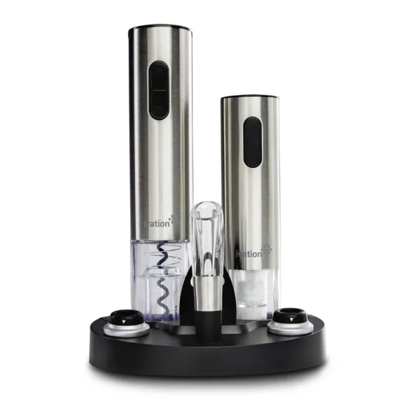 076da029-8e79-4a1c-9d91-b8ed5e71209c.jpg Ivation - 7-Piece Wine Gift Set with Electric Bottle Opener, Wine Aerator, Foil Cutter, and More - Silver