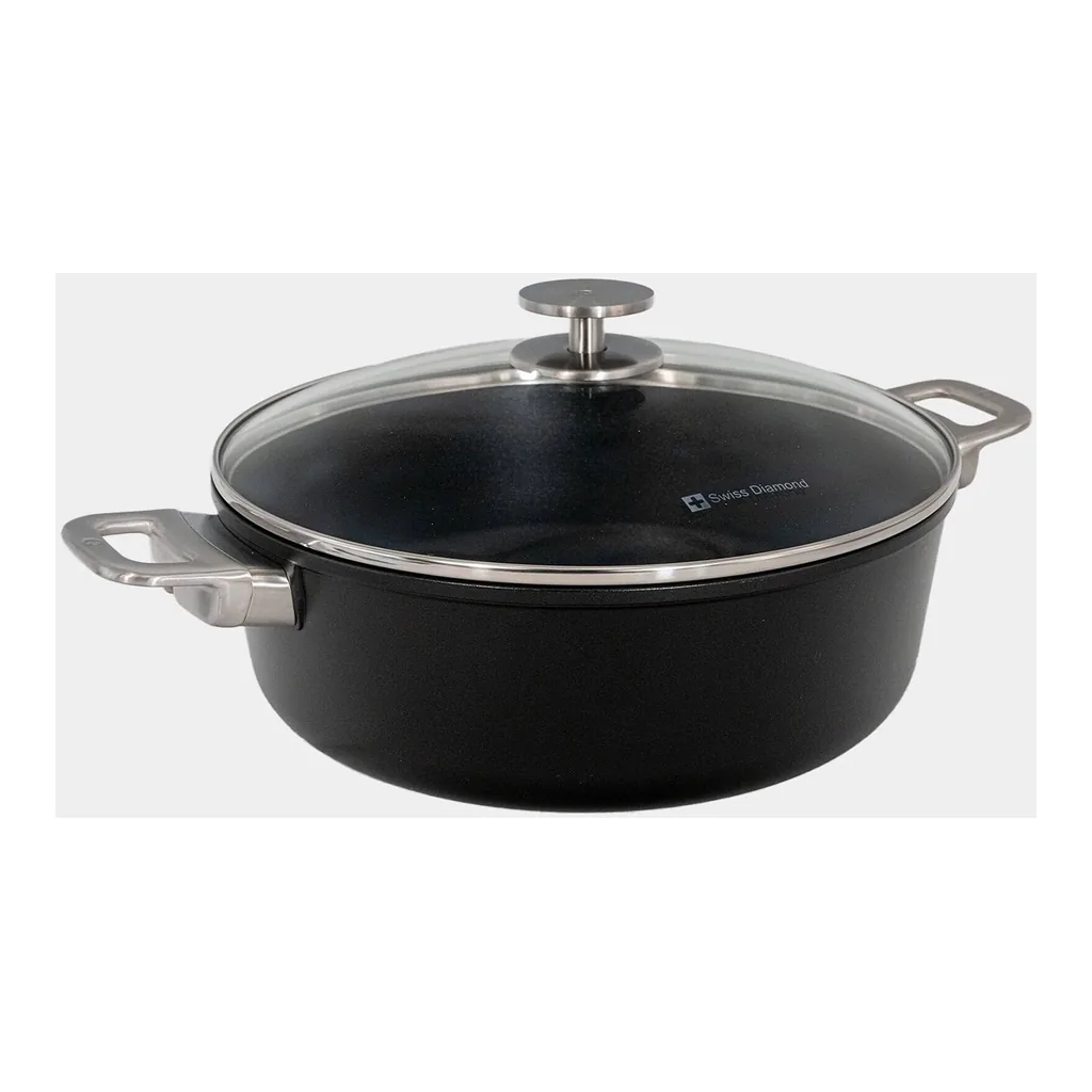 07f5ecf5-84a7-4da2-896e-776fa1311804.jpg Swiss Diamond - CHD Nonstick Braiser with Glass Lid, 5.3 qt - Black