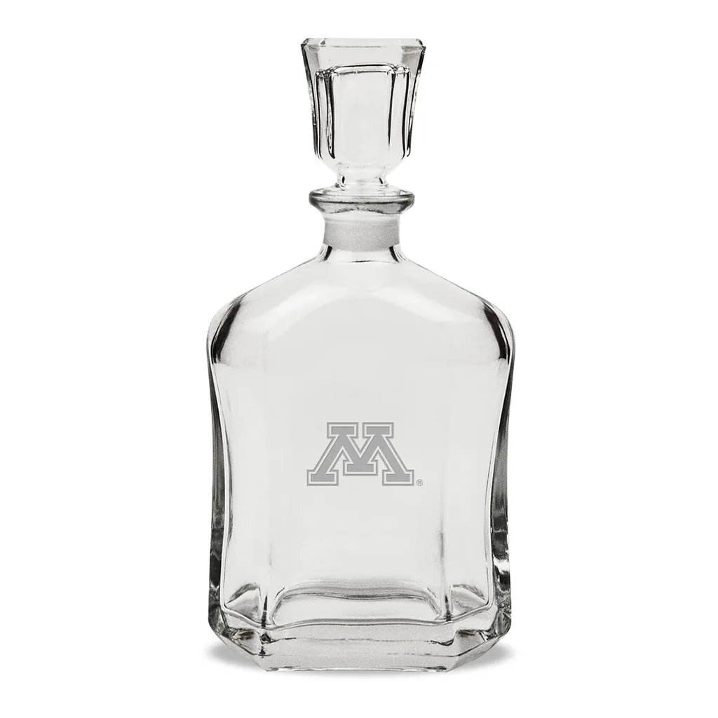 0a28bdf9-1021-4b9e-8489-b014d3c575e1.jpg Jardine - Minnesota Golden Gophers 23.75oz. Crystal Whiskey Decanter - Multicolor