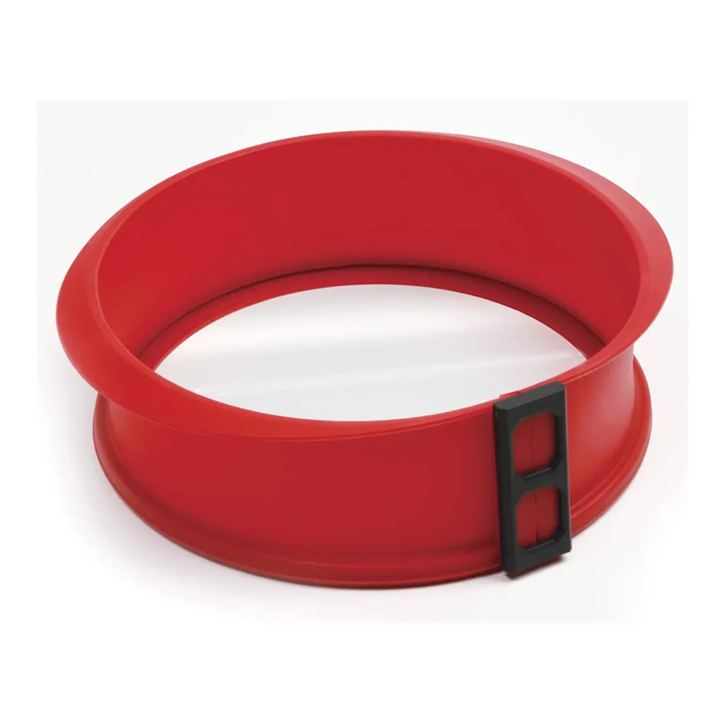 0a4b568a-e89b-4c47-a3fa-9548b8c1d7ca.jpg Norpro - Silicone and Glass 9-Inch Springform Pan - Red