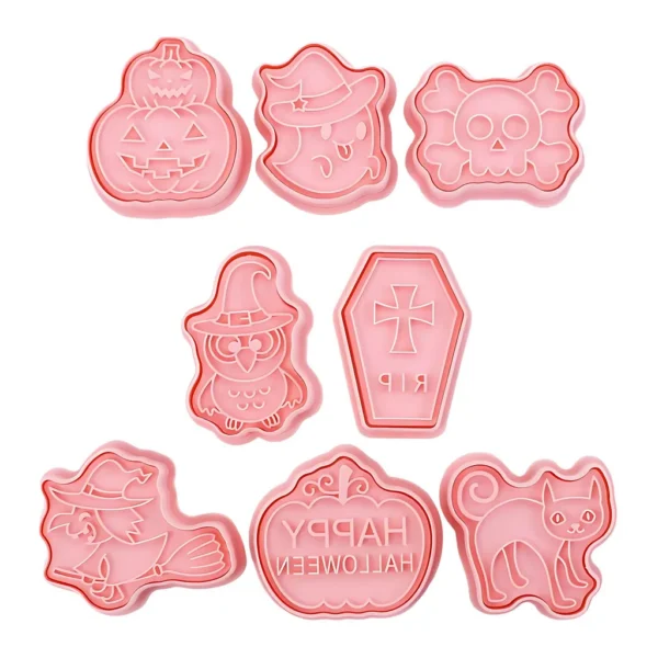 0a4bd816-151d-49db-98b3-bde175a58de0.jpg Kitcheniva - Halloween Cookie Cutter Set Variety Pack 8 Pcs