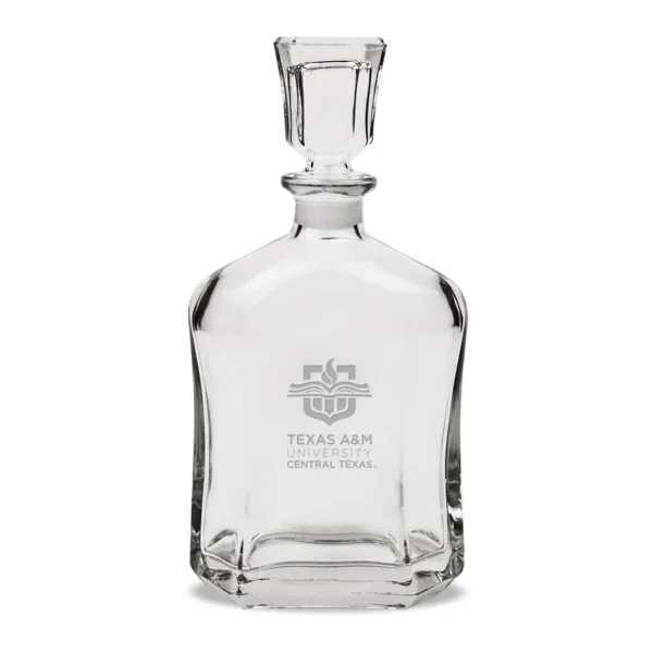 0bf1118d-7386-408f-a6e8-cef4e07b87c4.jpg Jardine - Texas A&M Central Texas Warriors 23.75oz. Crystal Whisky Decanter - Multicolor