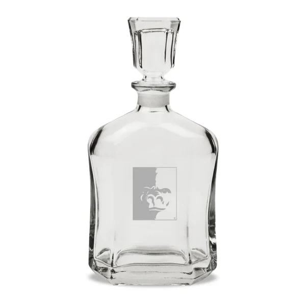0c633389-4a44-4699-a573-bade0b89b5d3.jpg Jardine - Pittsburg State Gorillas Team Design 23.75oz. Crystal Whiskey Decanter - Multicolor