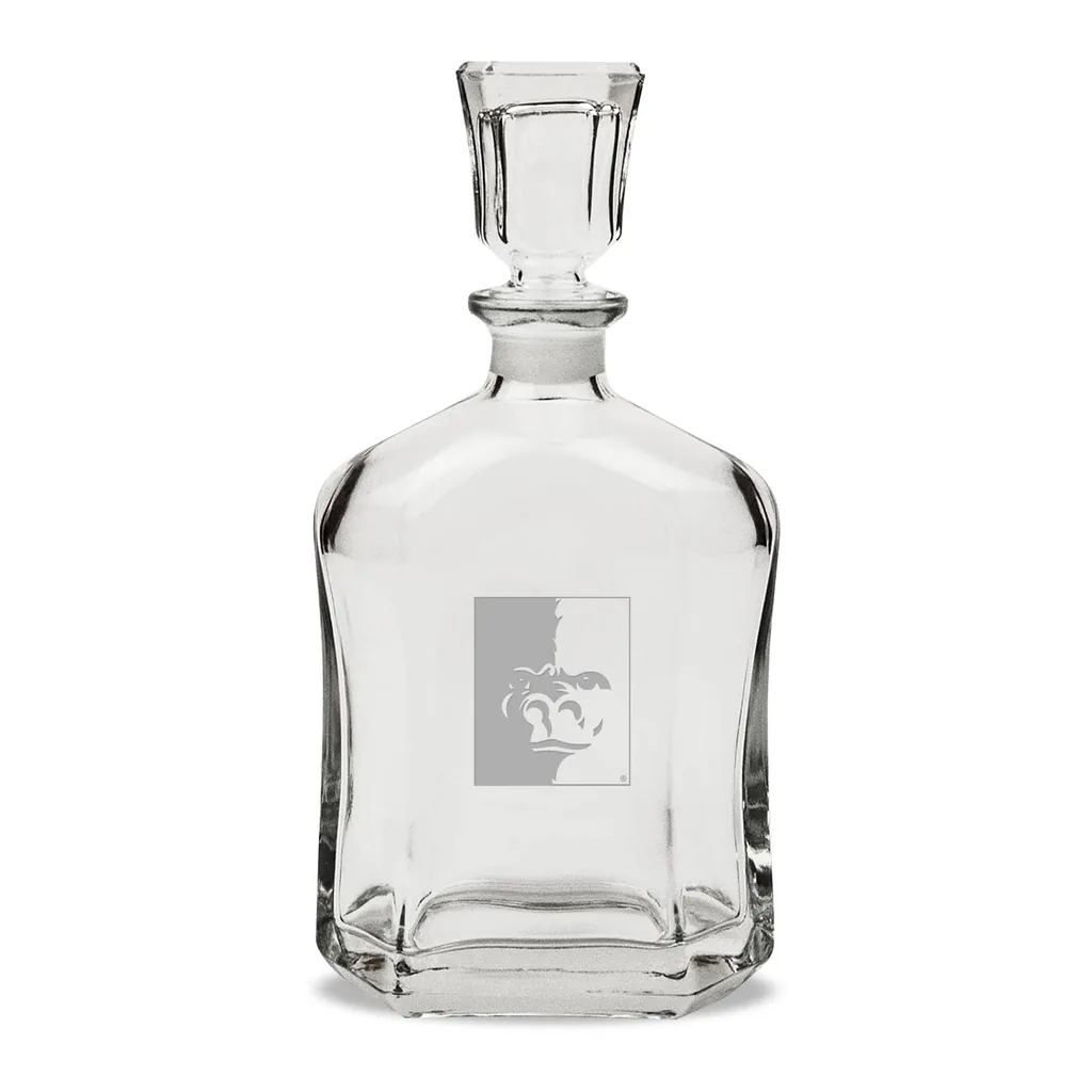 0c633389-4a44-4699-a573-bade0b89b5d3.jpg Jardine - Pittsburg State Gorillas Team Design 23.75oz. Crystal Whiskey Decanter - Multicolor