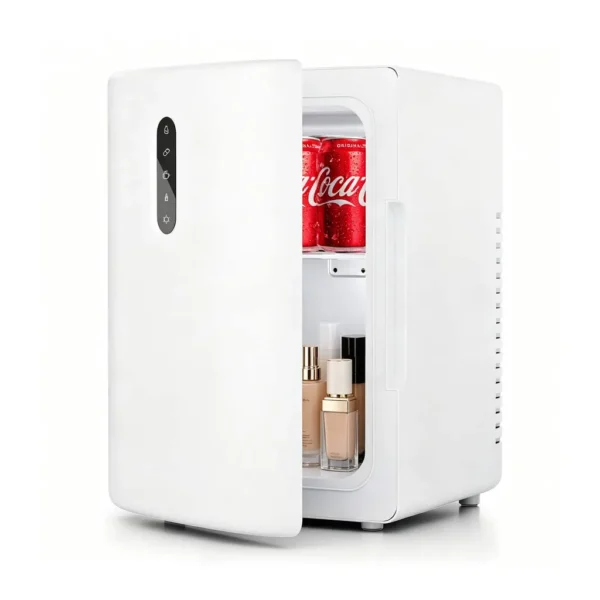 0c7a2ae1-a0f3-4dcf-a180-02aaf0353c4d.jpg WHALL - 12L portable refrigerator, AC/DC, cools 33–36°F below ambient or heats to 140°F. Ideal for skincare, drinks, breast milk - White