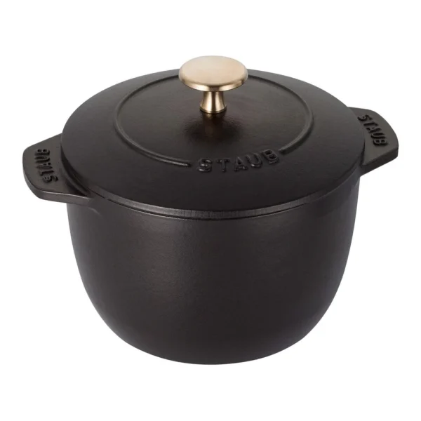 0c9a9a16-f960-4004-97f0-a471fe7b2e49.jpg Staub - Cast Iron Petite French Oven, Dutch Oven, 1.5-quart, serves 2, Made in France - Matte Black