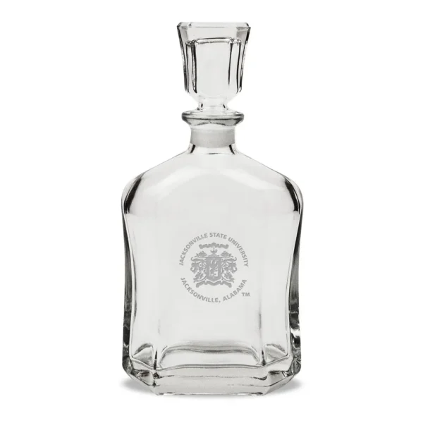 0ce9eeb9-8937-44cc-977a-514ab32705e7.jpg Jardine - Jacksonville State Gamecocks 23.75oz. Crystal Whisky Decanter - Multicolor