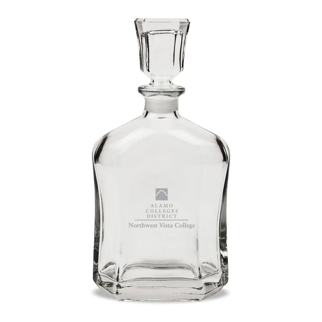 0d003bd5-a761-41e8-baa4-02efe5ac47b6.jpg Jardine - NVC Wildcats 23.75oz. Crystal Whiskey Decanter - Multicolor