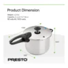 0d2ed39c-3c2e-4bb5-b41a-e11d56e7e50e.jpg Presto 01365 6 Quart Pressure Cooker, Dishwasher Safe, Tri Clad Base – Stainless Steel