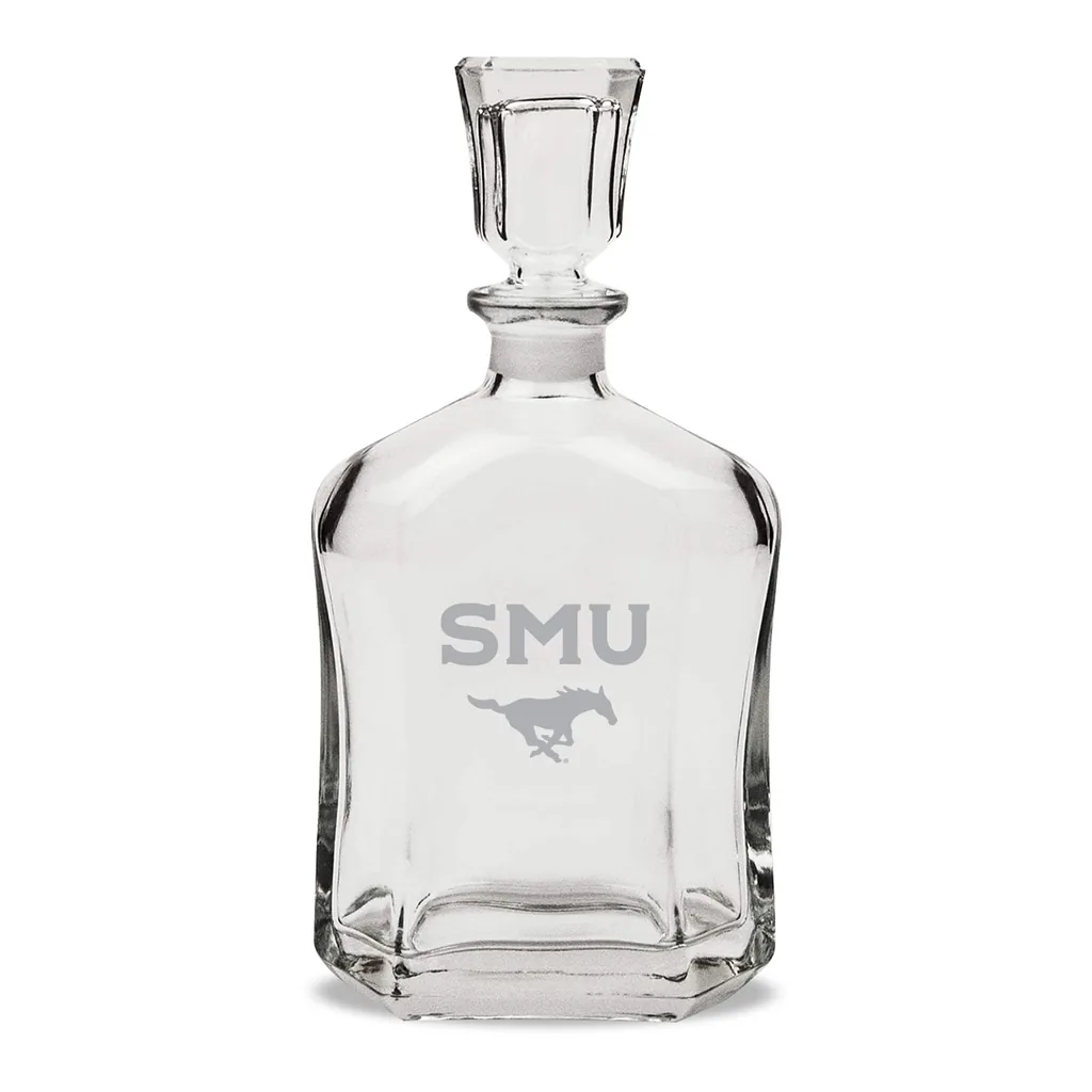 0e47211e-bb3c-44cd-a6bf-2814bdf27e1c.jpg Jardine - SMU Mustangs 23.75oz. Crystal Whisky Decanter - Multicolor