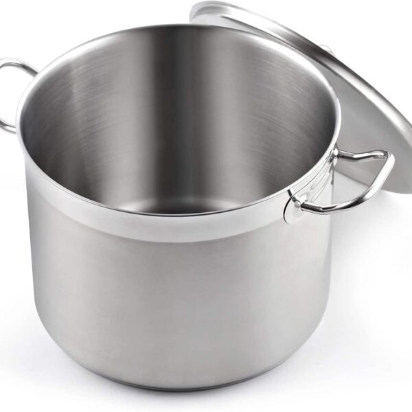 0ebc4532-045d-4df4-ba40-60c9b3bec16d.jpg Cooks Standard - Professional 16 Quart Stock Pot with Lid | Large Cooking Pasta Soup, Induction Cookware, Oven Safe - Stainless Steel