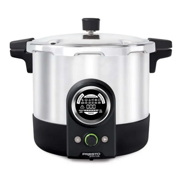0ec5e257-bd3a-47a2-b5bc-167bae47f7e0.jpg Presto 02154 16 Quart Digital Pressure and Water Boiling Canner, LED Digital Display – Black/Silver
