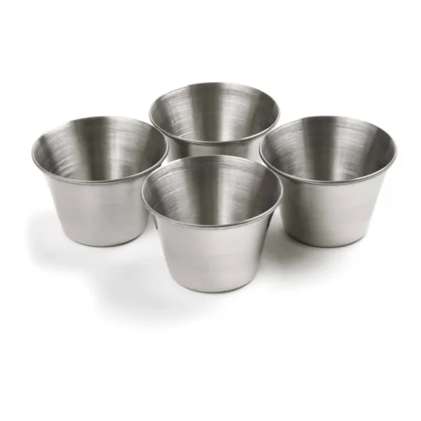0ff74d62-4f09-434e-bbae-549f6893722b.jpg Norpro - Stainless Steel Butter and Sauce Cups, Set of 4 - White