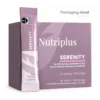 FARMASI Nutriplus Serenity Raspberry Tea – Front box and sachet packaging detail FARMASI Nutriplus Serenity Raspberry Tea – Front box and sachet packaging detail