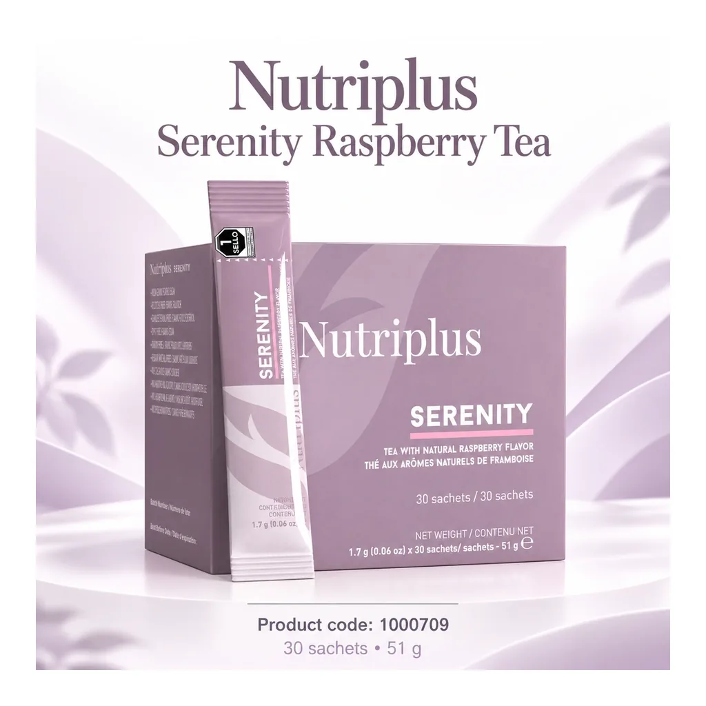 FARMASI Nutriplus Serenity Raspberry Tea – Manufacturer code 1000709, 30 sachets, 51 g FARMASI Nutriplus Serenity Raspberry Tea – Manufacturer code 1000709, 30 sachets, 51 g